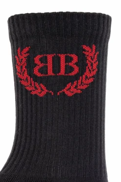 Balenciaga BLACK Socks with logo