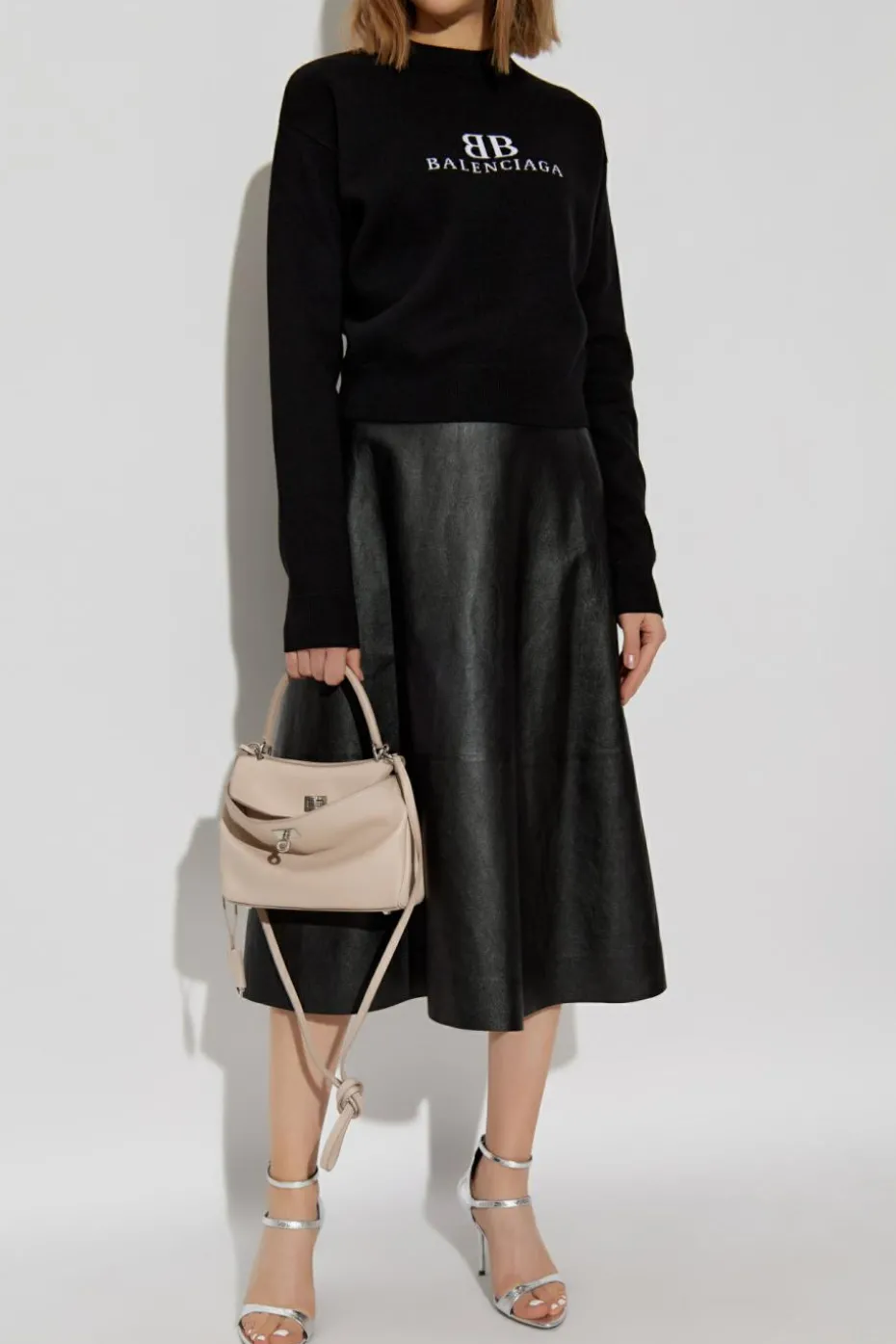 Balenciaga BLACK Sweater with logo