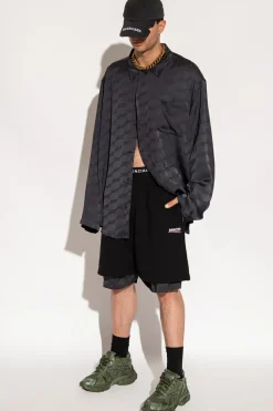 Balenciaga BLACK Sweatpants with logo