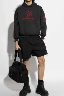Balenciaga BLACK Sweatshirt with crumpled effect