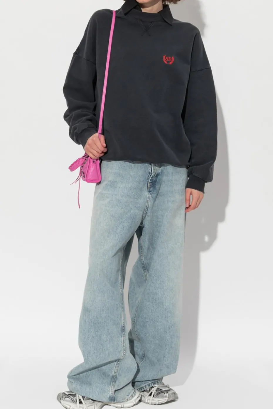 Balenciaga BLACK Sweatshirt with shirt