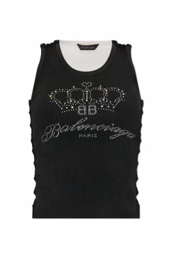 Balenciaga BLACK Top with logo