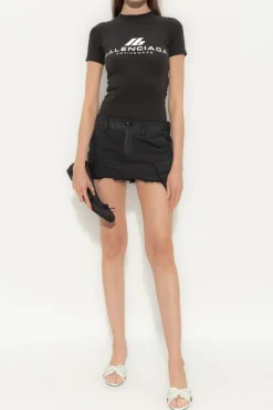 Balenciaga BLACK Top with logo