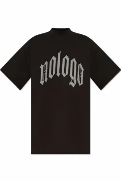 Balenciaga BLACK T-shirt with print