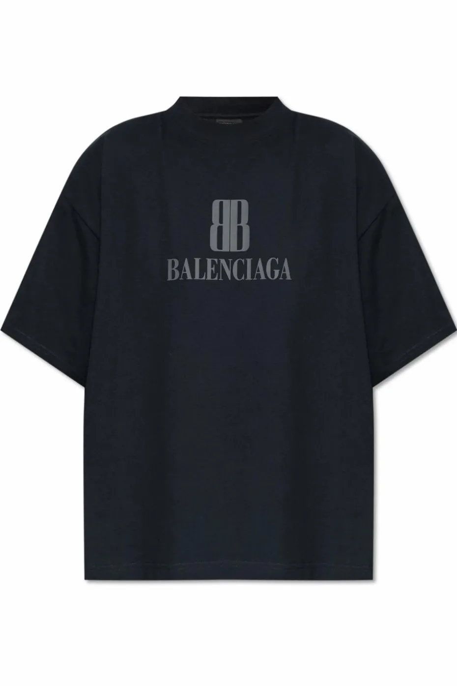 Balenciaga BLACK T-shirt with logo