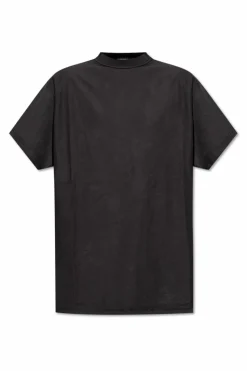 Balenciaga BLACK T-shirt with vintage effect