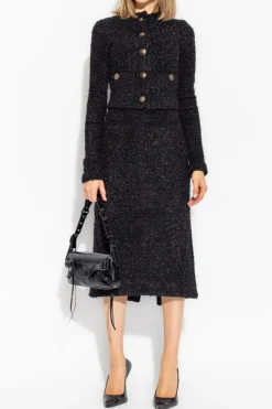 Balenciaga BLACK Tweed Skirt