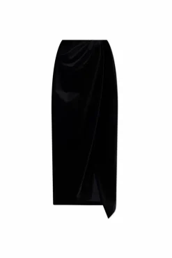 Balenciaga BLACK Velour skirt