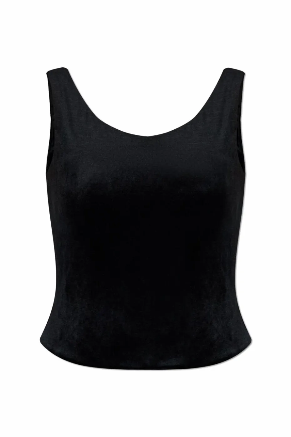 Balenciaga BLACK Velvet spaghetti strap top
