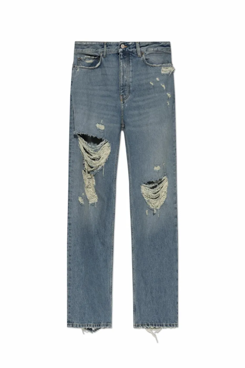 Balenciaga BLUE Distressed Effect Jeans