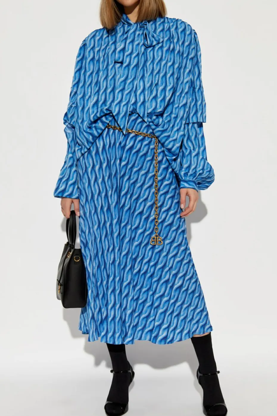 Balenciaga BLUE Dress with print
