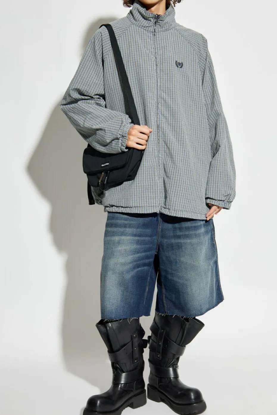 Balenciaga BLUE Jacket with logo