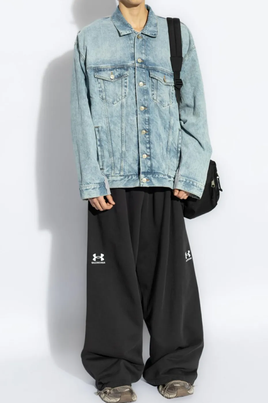 Balenciaga BLUE Jacket with combined materials