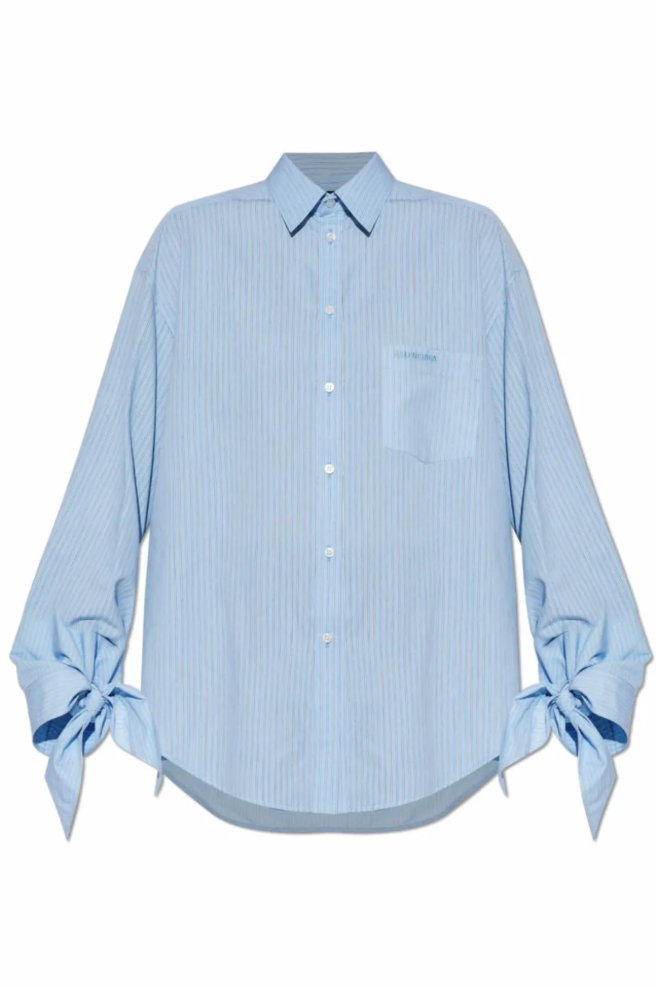 Balenciaga BLUE Shirt with stripe pattern