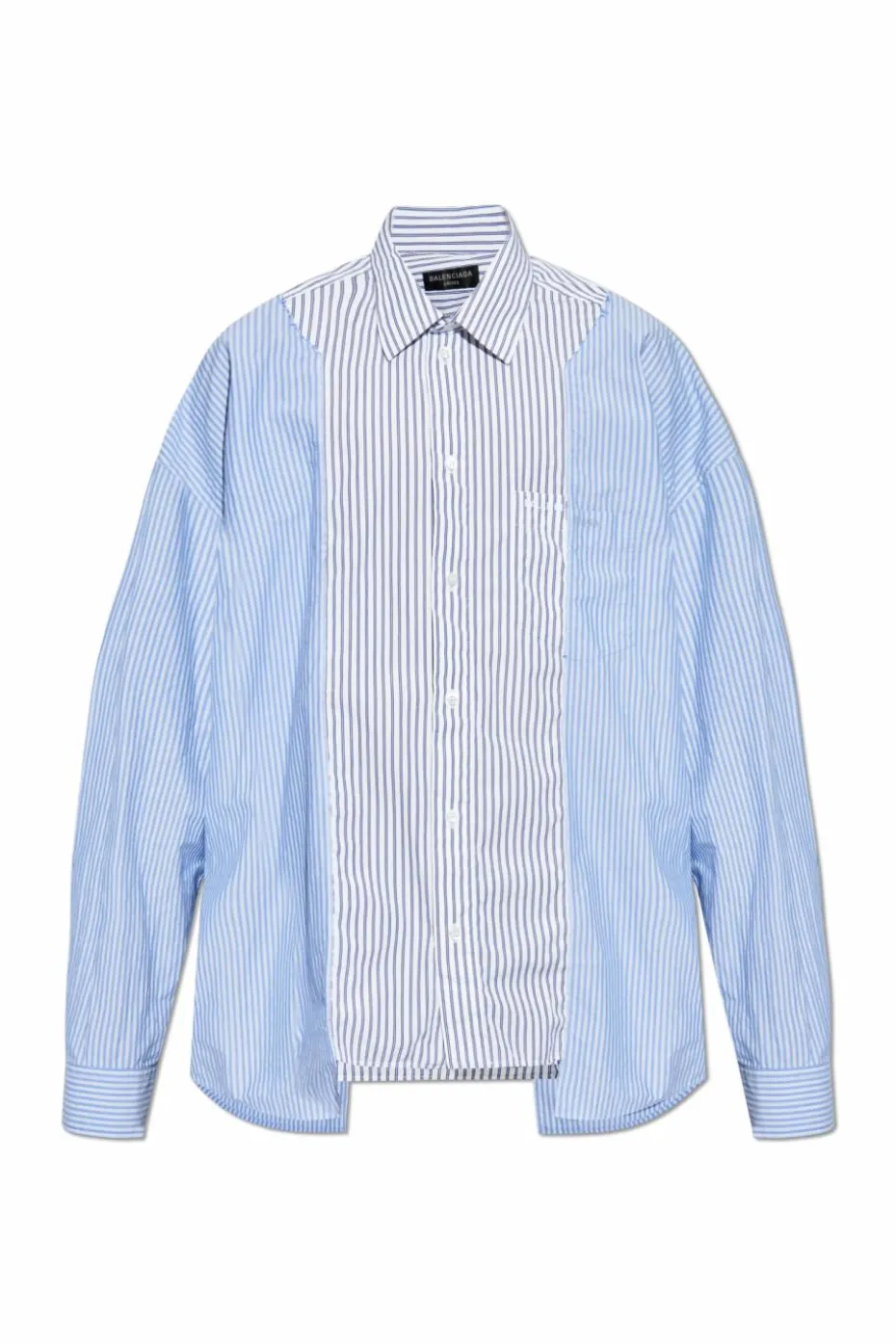 Balenciaga BLUE Shirt with striped pattern