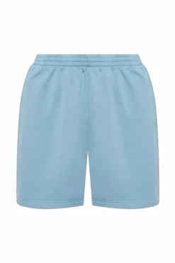 Balenciaga BLUE Shorts with embroidered logo