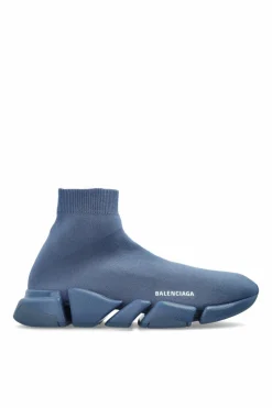 Balenciaga BLUE Speed 2.0 sneakers with sock