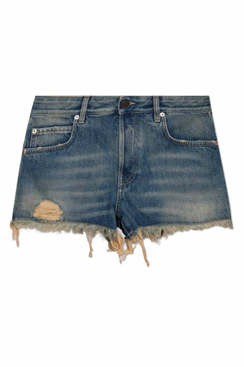 Balenciaga BLUE Vintage effect denim shorts