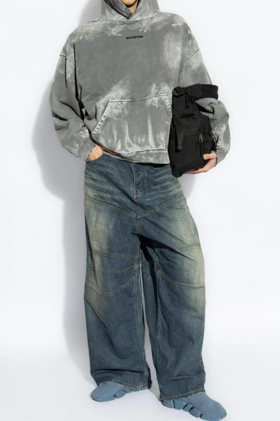 Balenciaga BLUE Wide-leg jeans