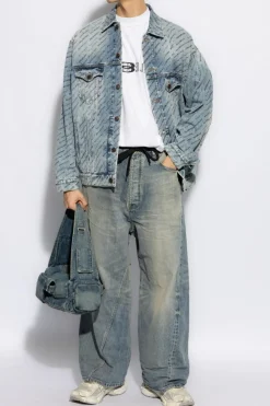 Balenciaga BLUE Wide-leg jeans