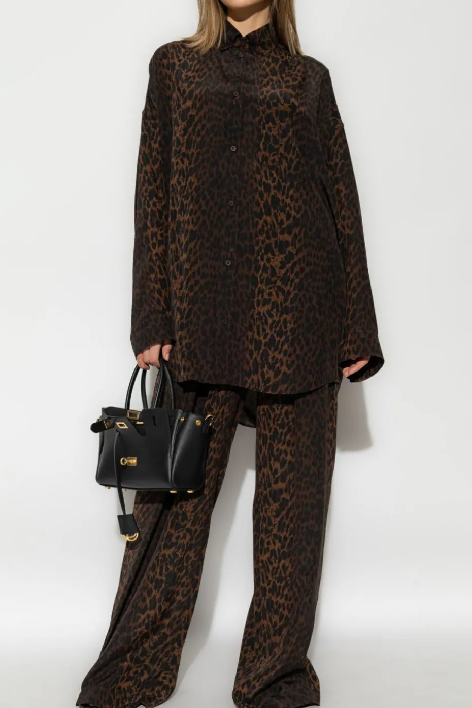 Balenciaga BROWN Shirt with animal motif
