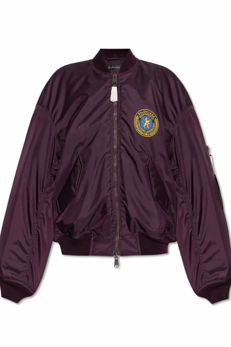 Balenciaga BURGUNDY "bomber" jacket