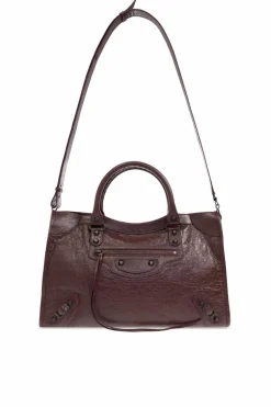 Balenciaga BURGUNDY Handbag Le City Medium