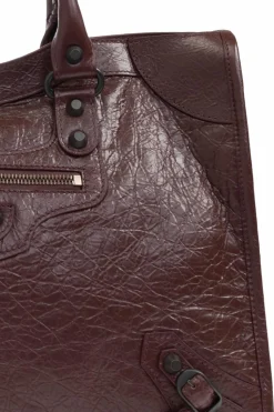 Balenciaga BURGUNDY Handbag Le City Medium