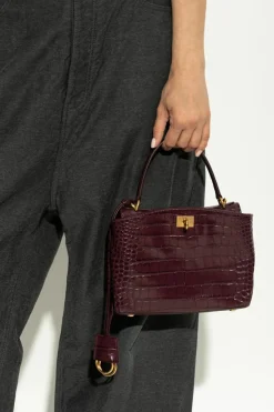 Balenciaga BURGUNDY Handbag "Rodeo Mini"