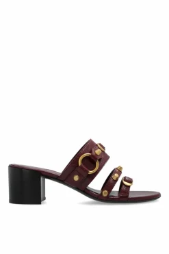 Balenciaga BURGUNDY Heeled mules "City"