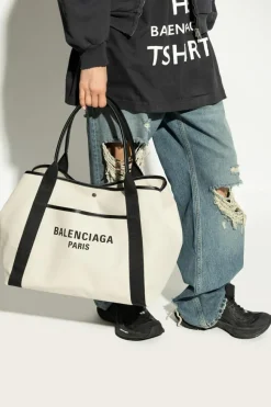Balenciaga cream Bag Biarritz Large type shopper