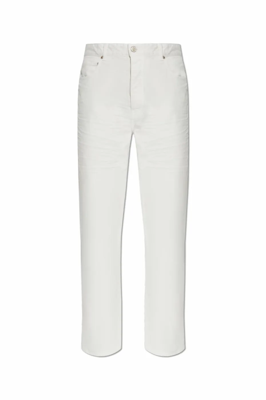 Balenciaga cream Jeans with logo