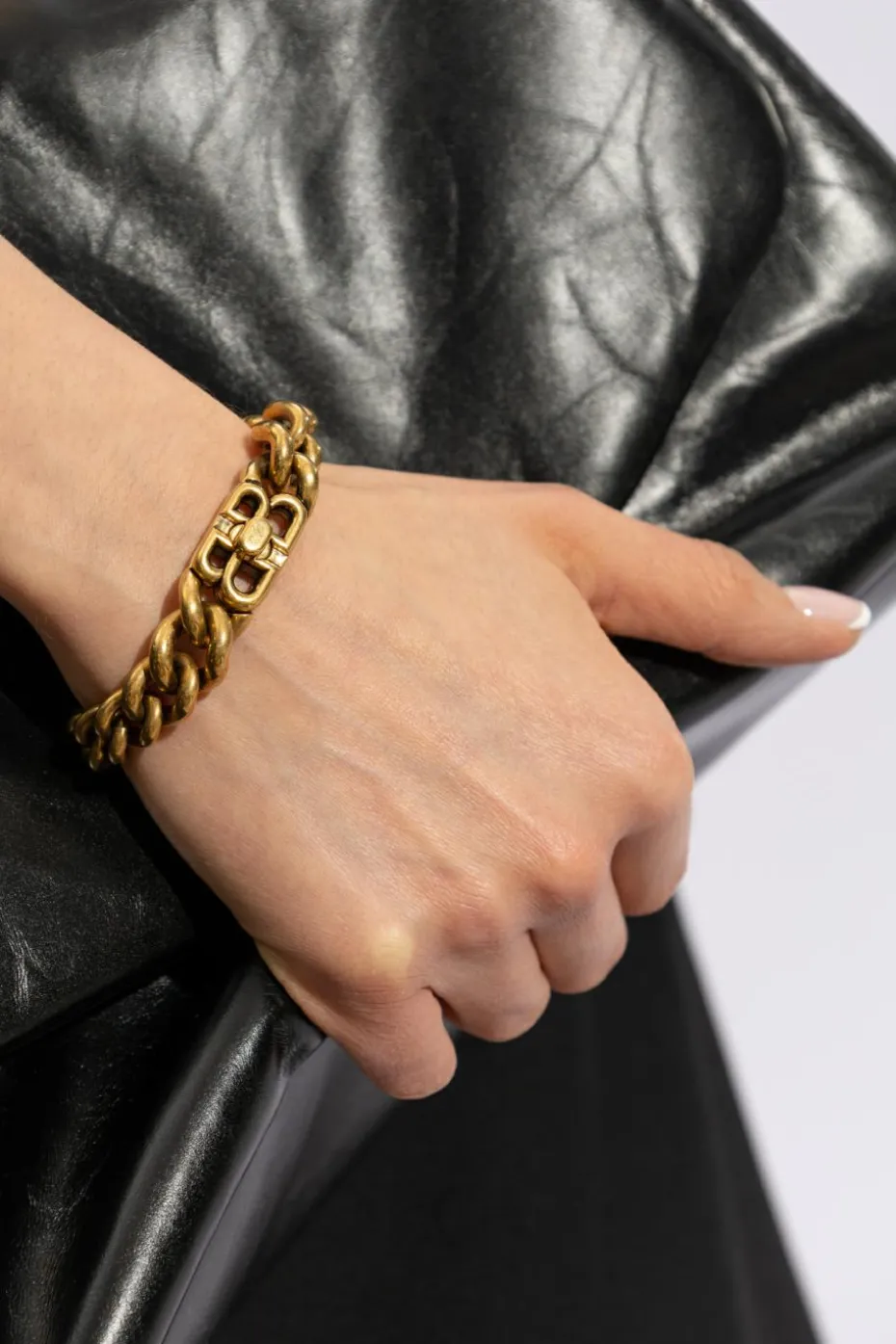 Balenciaga GOLD Bracelet with logo