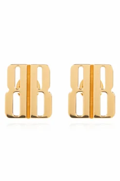 Balenciaga GOLD Earrings with logo
