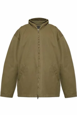 Balenciaga GREEN Hooded jacket