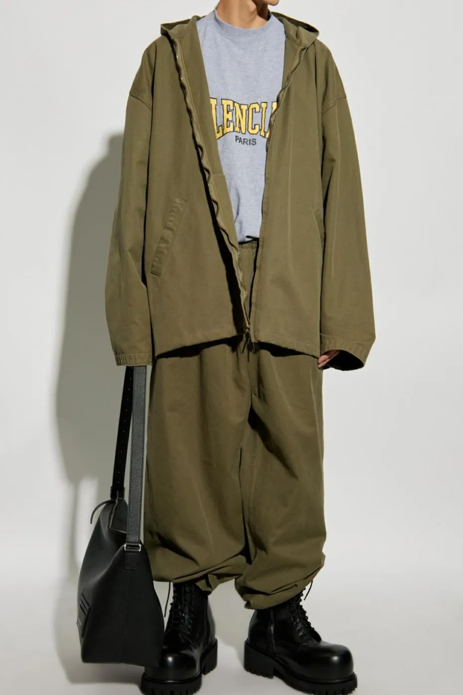 Balenciaga GREEN Hooded jacket