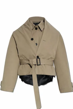 Balenciaga GREEN Jacket with `vintage` effect