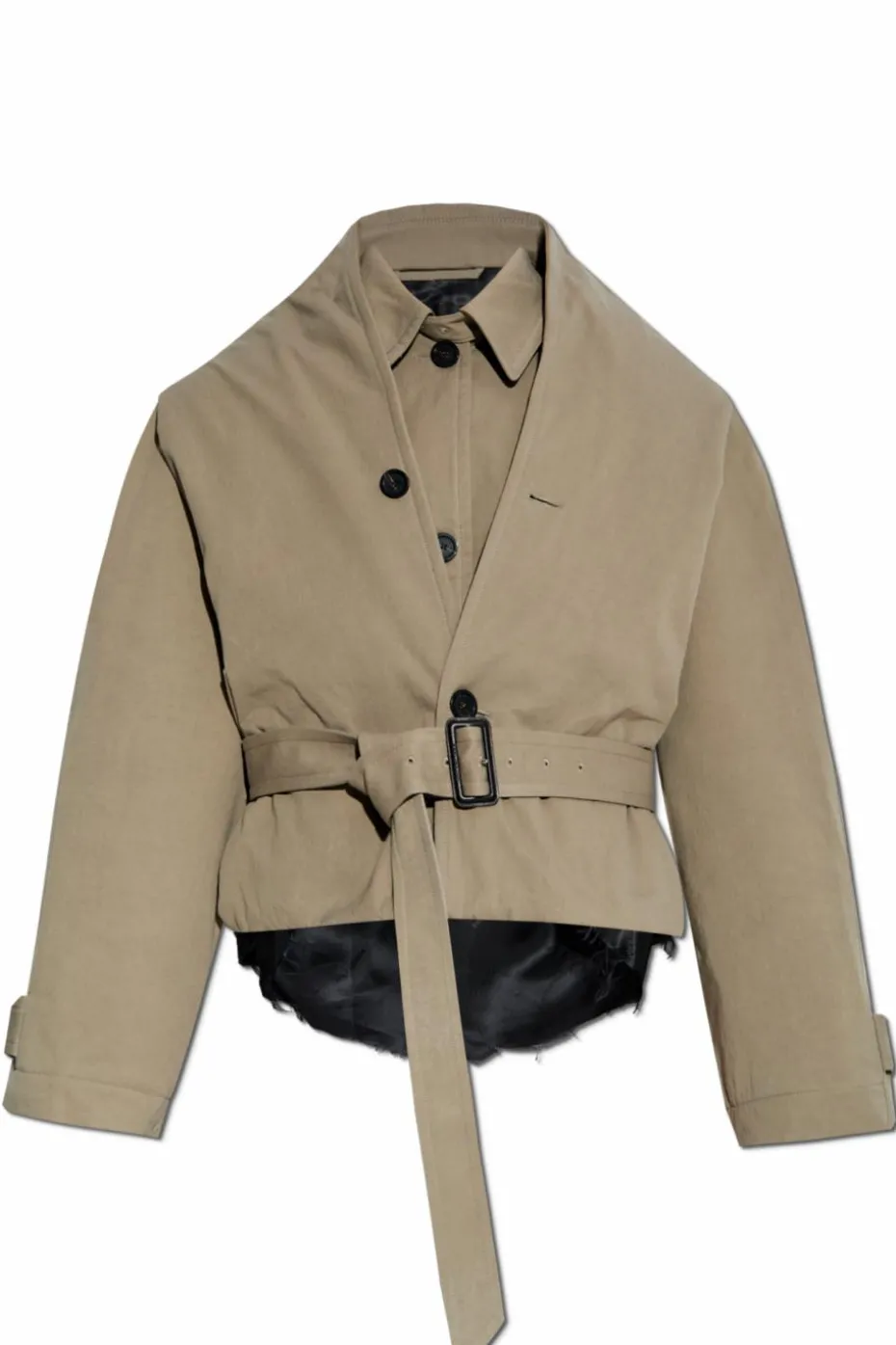 Balenciaga GREEN Jacket with `vintage` effect