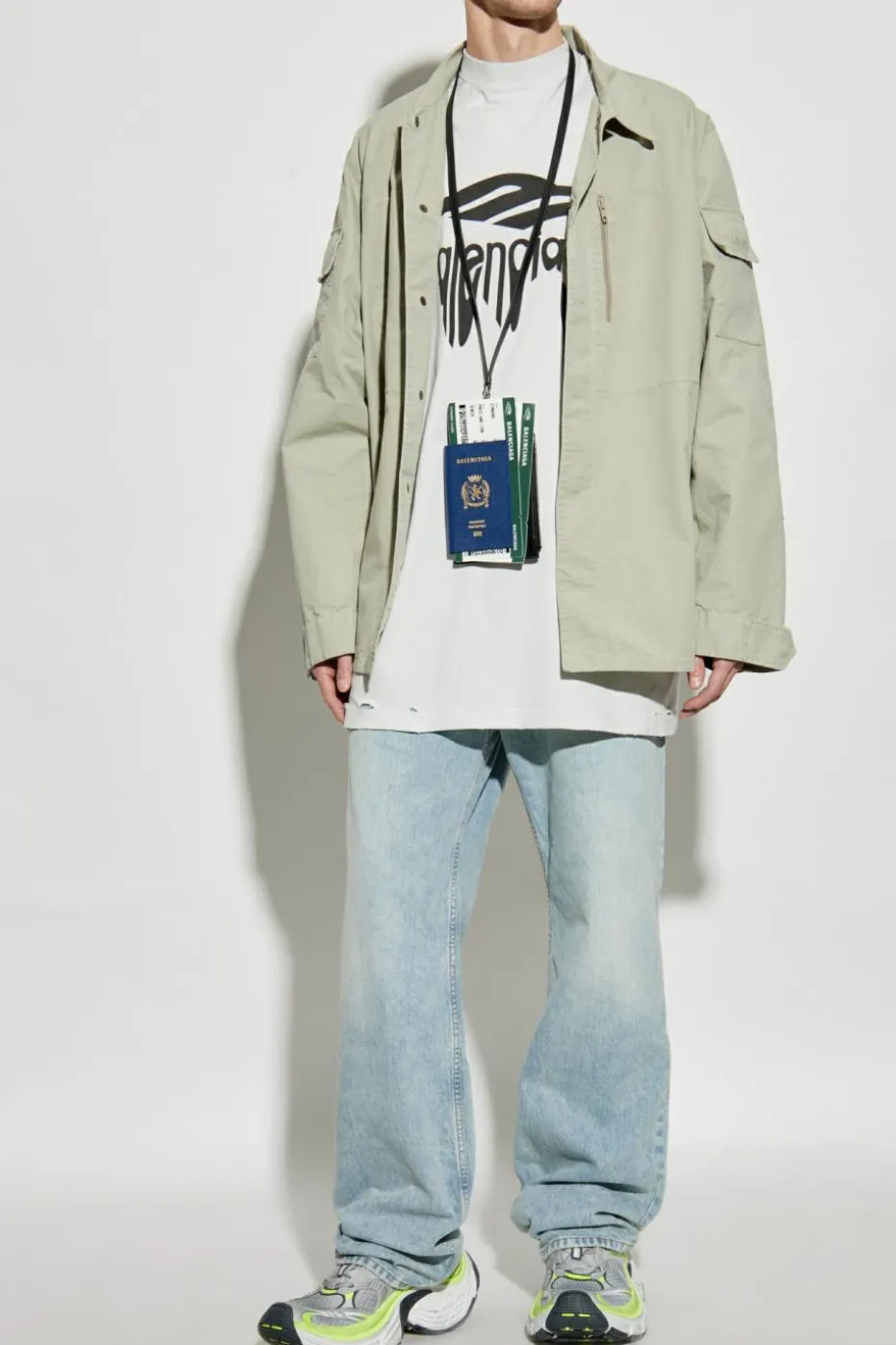 Balenciaga GREEN Jacket with pockets