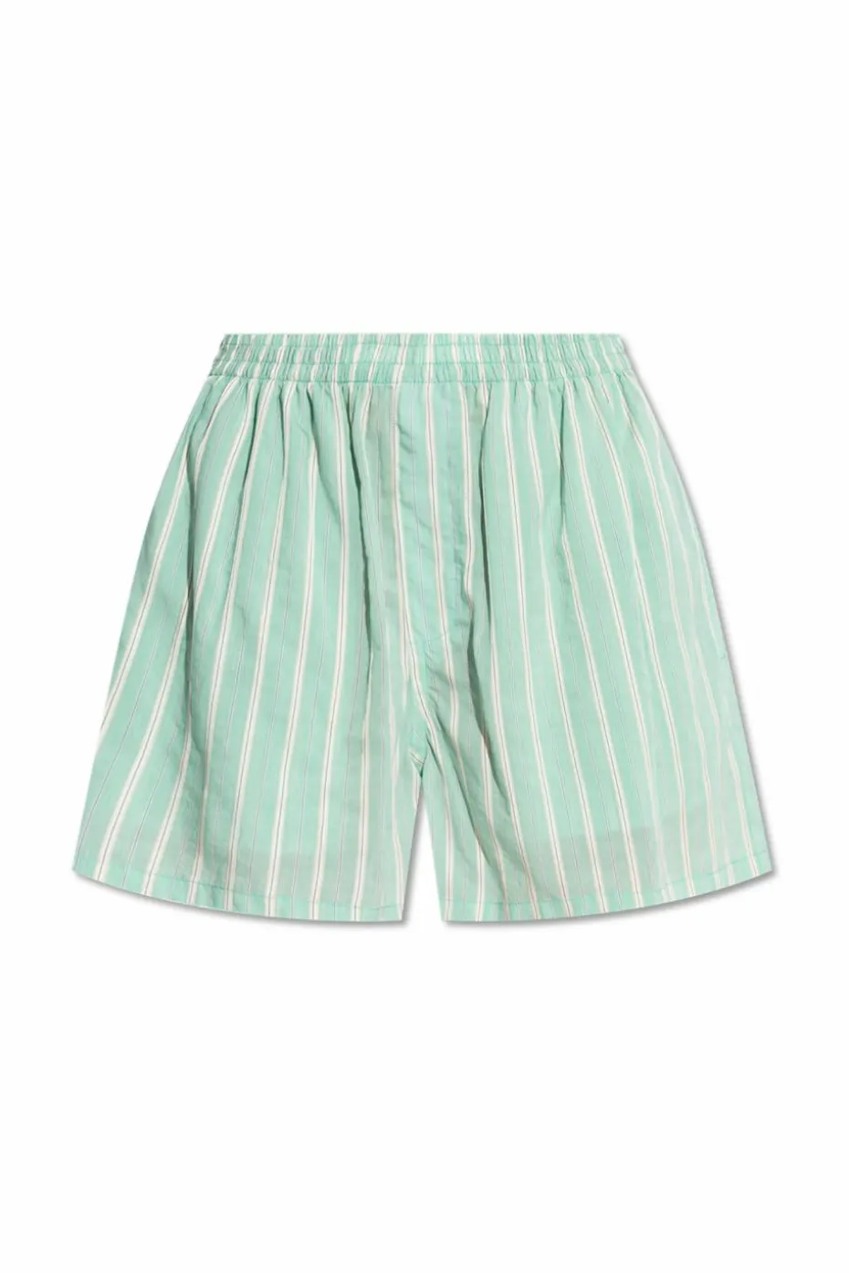 Balenciaga GREEN Striped pattern shorts