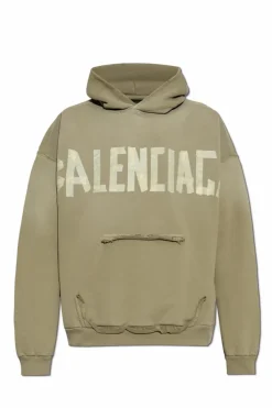 Balenciaga GREEN Sweatshirt with vintage effect