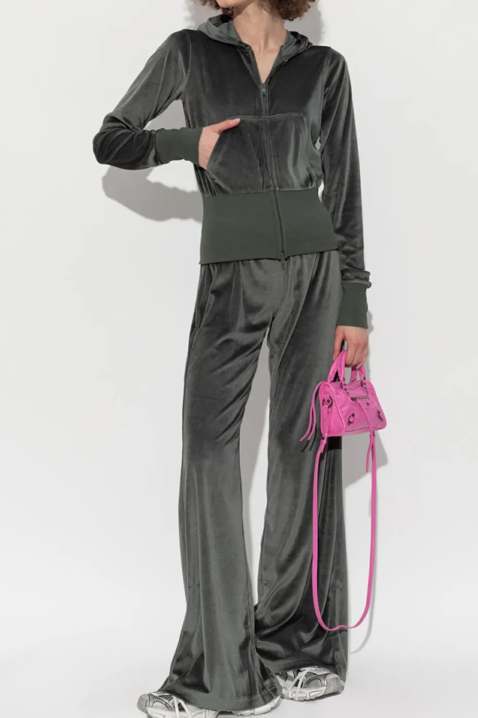 Balenciaga GREEN Velvet pants