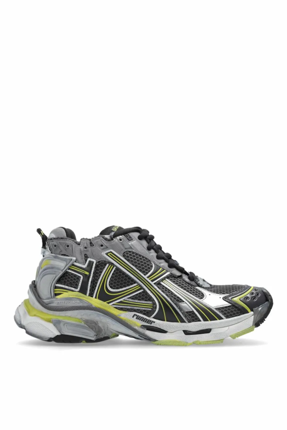 Balenciaga GREY Ankle-high sports shoes `Runner`