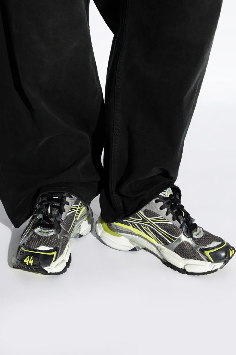 Balenciaga GREY Ankle-high sports shoes `Runner`