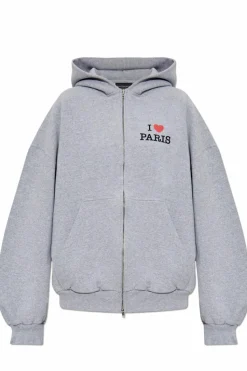 Balenciaga GREY Hoodie with logo