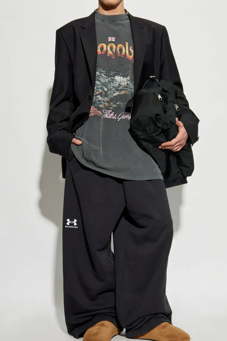 Balenciaga GREY Long sleeve T-shirt