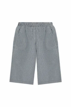 Balenciaga GREY Plaid-patterned shorts