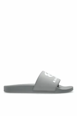 Balenciaga GREY Rubber flip-flops
