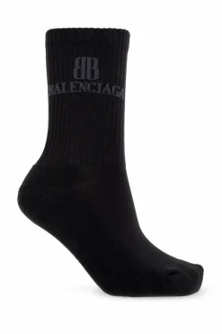 Balenciaga GREY Socks with logo