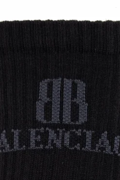 Balenciaga GREY Socks with logo